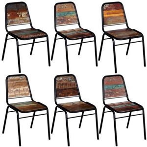 vidaXL Eetkamerstoelen 6 st massief gerecycled hout274707 vidaXL Eetkamerstoelen 6 st massief gerecycled hout274707