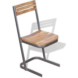 vidaXL Eetkamerstoelen 4 stuks massief teakhout vidaXL Eetkamerstoelen 4 stuks massief teakhout