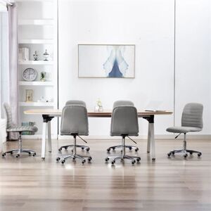 vidaXL Eetkamerstoelen 6 st stof lichtgrijs3056540 vidaXL Eetkamerstoelen 6 st stof lichtgrijs3056540