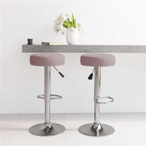 vidaXL Barkrukken 2 st stof taupe332980 vidaXL Barkrukken 2 st stof taupe332980