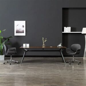 vidaXL Chaise Pivotante de Bureau Siège de Salon Chaise de Salle de Séjour Ergonomique Chambre à Coucher Maison Intérieur Gris Tissu vidaXL Chaise Pivotante de Bureau Siège de Salon Chaise de Salle de Séjour Ergonomique Chambre à Coucher Maison Intérieur Gris Tissu