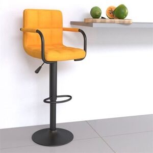vidaXL Barkruk stof mosterdgeel334632 vidaXL Barkruk stof mosterdgeel334632