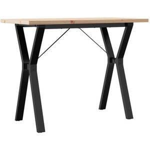vidaXL Eettafel Y-frame 100x50x75,5 cm massief grenenhout en gietijzer3282785 vidaXL Eettafel Y-frame 100x50x75,5 cm massief grenenhout en gietijzer3282785