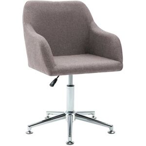 vidaXL Eetkamerstoelen 4 st draaibaar stof taupe vidaXL Eetkamerstoelen 4 st draaibaar stof taupe