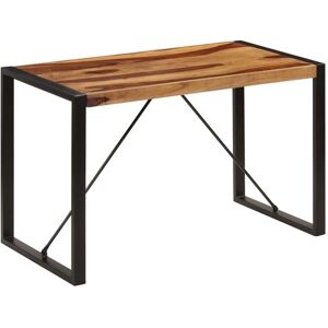 vidaXL Table de Salle à Manger Table à Dîner Meuble de Cuisine Table de Repas Mobilier à Dîner Maion Intérieur 120x60x76 cm Bois de Sesham Massif vidaXL Table de Salle à Manger Table à Dîner Meuble de Cuisine Table de Repas Mobilier à Dîner Maion Intérieur 120x60x76 cm Bois de Sesham Massif