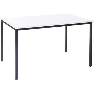 Générique Bureau Braila, vergadertafel bureautafel seminarietafel, 120x80cm MDF ~ wit Générique Bureau Braila, vergadertafel bureautafel seminarietafel, 120x80cm MDF ~ wit