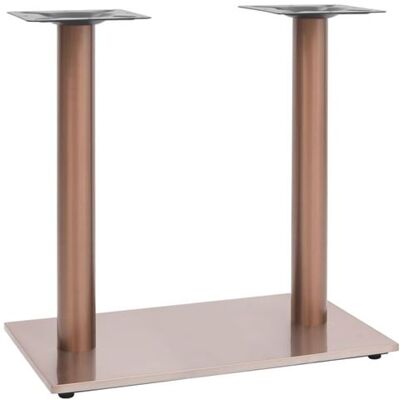 vidaXL Bistrotafelpoot 70x40x72 cm roestvrij staal messingkleurig325444 vidaXL Bistrotafelpoot 70x40x72 cm roestvrij staal messingkleurig325444