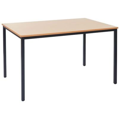 Générique Bureau Braila, vergadertafel bureautafel seminarietafel, 120x80cm MDF ~ beuken look Générique Bureau Braila, vergadertafel bureautafel seminarietafel, 120x80cm MDF ~ beuken look