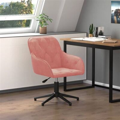 vidaXL Chaise Pivotante de Bureau Chaise d'Ordinateur Fauteuil Pivotant de Bureau Siège de Bureau Meuble de Bureau Intérieur Rose Velours vidaXL Chaise Pivotante de Bureau Chaise d'Ordinateur Fauteuil Pivotant de Bureau Siège de Bureau Meuble de Bureau Intérieur Rose Velours