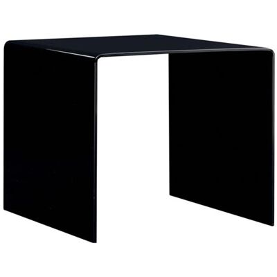 vidaXL Salontafel 50x50x45 cm gehard glas zwart284723 vidaXL Salontafel 50x50x45 cm gehard glas zwart284723