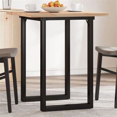 vidaXL Eettafel O-frame 70x70x75,5 cm massief grenenhout en gietijzer3282737 vidaXL Eettafel O-frame 70x70x75,5 cm massief grenenhout en gietijzer3282737