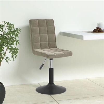 vidaXL Eetkamerstoelen draaibaar 4 st fluweel lichtgrijs3089289 vidaXL Eetkamerstoelen draaibaar 4 st fluweel lichtgrijs3089289