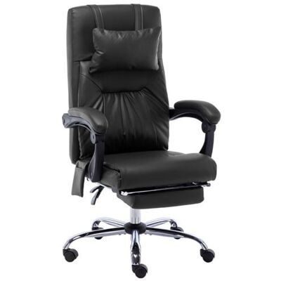 vidaXL Massage kantoorstoel kunstleer zwart20296 vidaXL Massage kantoorstoel kunstleer zwart20296