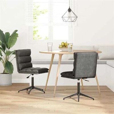 vidaXL Eetkamerstoelen 2 st kunstleer zwart3315405 vidaXL Eetkamerstoelen 2 st kunstleer zwart3315405