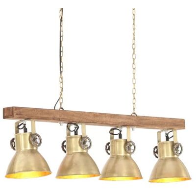 vidaXL Plafonnier Industriel Lampe Suspendue Eclairage Luminaire Salon Salle à Manger Cuisine Maison Intérieur Laiton E27 Bois de Manguier vidaXL Plafonnier Industriel Lampe Suspendue Eclairage Luminaire Salon Salle à Manger Cuisine Maison Intérieur Laiton E27 Bois de Manguier