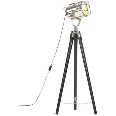 vidaXL Lampadaire à Trépied Lampe sur Pied Lampe à Piédestal Hauteur Réglable Salon Maison Intérieur Noir 97 cm Bois de Manguier Massif vidaXL Lampadaire à Trépied Lampe sur Pied Lampe à Piédestal Hauteur Réglable Salon Maison Intérieur Noir 97 cm Bois de Manguier Massif