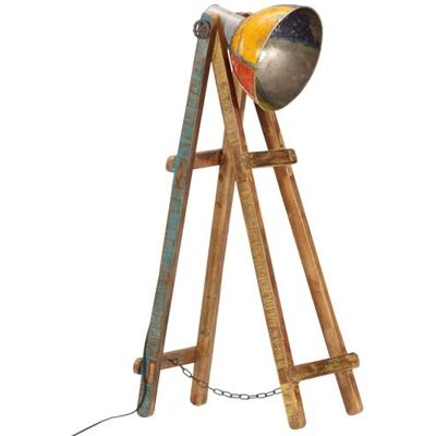 vidaXL Vloerlamp E27 massief mangohout meerkleurig vidaXL Vloerlamp E27 massief mangohout meerkleurig