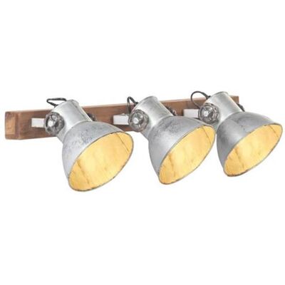 vidaXL Lampe Murale Industrielle Applique Murale Eclairage de Salon Couloir Salle à Manger Chambres à Coucher Maison Intérieur Argenté 65x25 cm E27 vidaXL Lampe Murale Industrielle Applique Murale Eclairage de Salon Couloir Salle à Manger Chambres à Coucher Maison Intérieur Argenté 65x25 cm E27