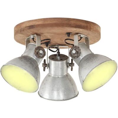 vidaXL Plafonnier Industriel Lampe Suspendue Applique Murale Eclairage Luminaire Salon Salle de Séjour Salle à Manger 25 W Argenté 42x27 cm E27 vidaXL Plafonnier Industriel Lampe Suspendue Applique Murale Eclairage Luminaire Salon Salle de Séjour Salle à Manger 25 W Argenté 42x27 cm E27