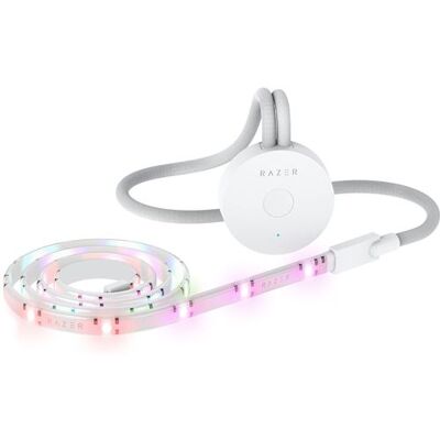 Razer Aether Intelligente LED RGB 2m strip voor aangesloten woning Wit Razer Aether Intelligente LED RGB 2m strip voor aangesloten woning Wit