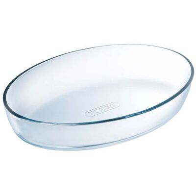 Plat ovale 21x13 cm - Pyrex - Transparent - Verre Plat ovale 21x13 cm - Pyrex - Transparent - Verre