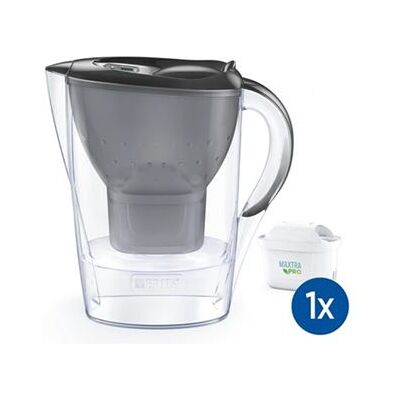 Brita Waterfilterkan Marella met 1 Maxtra Pro filterpatroon Graphite Brita Waterfilterkan Marella met 1 Maxtra Pro filterpatroon Graphite