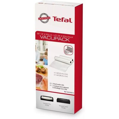 Tefal Vacuümzakken - Set van 2 rollen - (XA256010) Tefal Vacuümzakken - Set van 2 rollen - (XA256010)