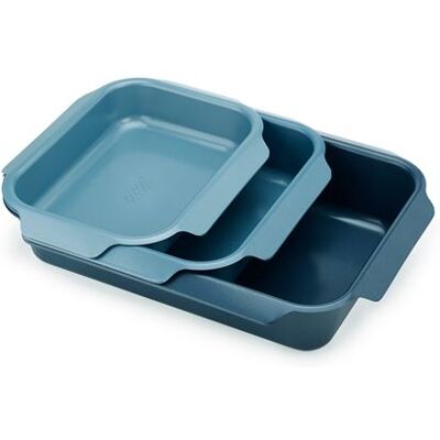Joseph Joseph Set van 3 braadpannen Nest Blauw Joseph Joseph Set van 3 braadpannen Nest Blauw
