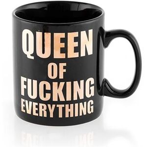Mok XXL koningin van verdomme alles Gigantische beker 850 ml rode en grijze herten Mok XXL koningin van verdomme alles Gigantische beker 850 ml rode en grijze herten