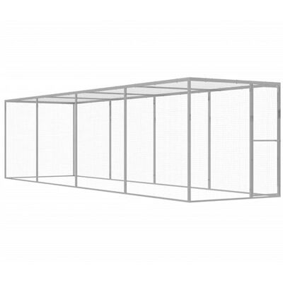 vidaXL Cage pour Chat 6x1,5x1,5 m Acier Galvanisé Animaux Jardin Extérieur vidaXL Cage pour Chat 6x1,5x1,5 m Acier Galvanisé Animaux Jardin Extérieur