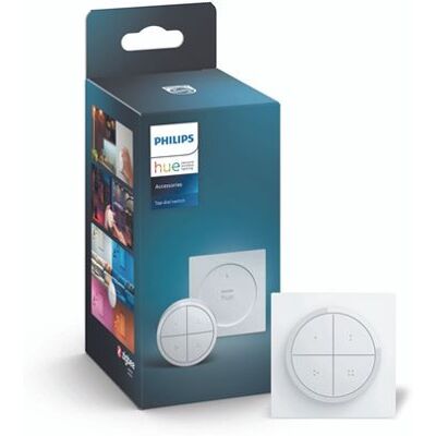 Philips Hue Philips Afstandsbediening Hue Tap Dial-schakelaar Wit Philips Hue Philips Afstandsbediening Hue Tap Dial-schakelaar Wit