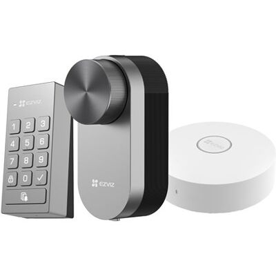 Ezviz Smart slot DL01Pro Zilver + toetsenbord + hub Ezviz Smart slot DL01Pro Zilver + toetsenbord + hub