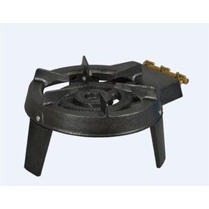 Kitchen Chef Gasfornuis met 3 Kranen en 3 Voeten 7100 W Zwart Kitchen Chef Gasfornuis met 3 Kranen en 3 Voeten 7100 W Zwart