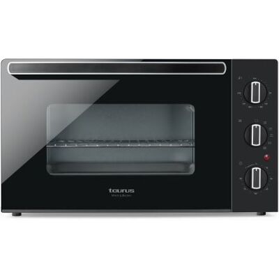 Taurus White and Brown Horizon 45 - Elektrische oven - convectie - 45 liter - 1.5 kW - zwart/grijs Taurus White and Brown Horizon 45 - Elektrische oven - convectie - 45 liter - 1.5 kW - zwart/grijs