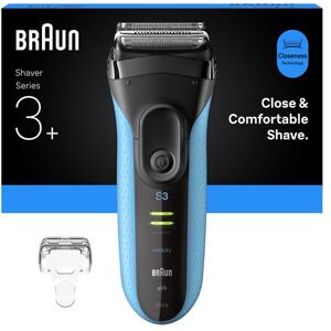Braun Elektrisch scheerapparaat Series 3+ 3040s Zwart en Blauw Braun Elektrisch scheerapparaat Series 3+ 3040s Zwart en Blauw