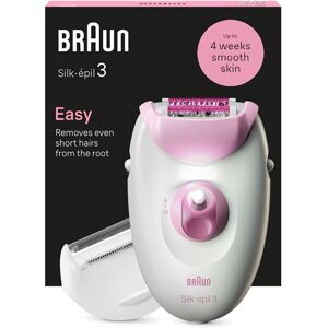 Braun Elektrisch epileerapparaat Silk épil 3 SE 3-031 Roze Braun Elektrisch epileerapparaat Silk épil 3 SE 3-031 Roze