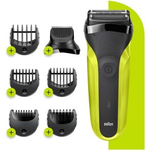 Braun Elektrisch Scheerapparaat Series 3 Zwart en Groen Braun Elektrisch Scheerapparaat Series 3 Zwart en Groen