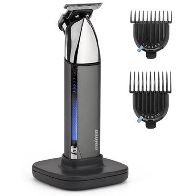 BaByliss Snoerloze baardtrimmer Super-X Metal Series T996E Grijs en Zilver BaByliss Snoerloze baardtrimmer Super-X Metal Series T996E Grijs en Zilver