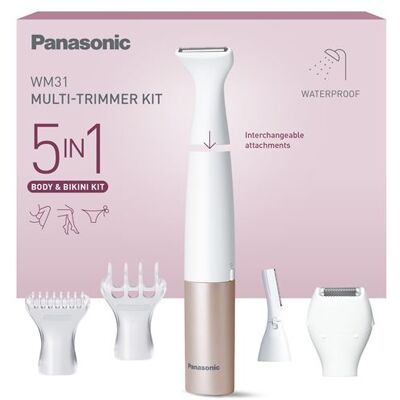 Panasonic 5 In 1 Body Trimmer En Scheerset Es-wm31-p301 Wit En Roségoud - Airfryer Panasonic 5 In 1 Body Trimmer En Scheerset Es-wm31-p301 Wit En Roségoud - Airfryer
