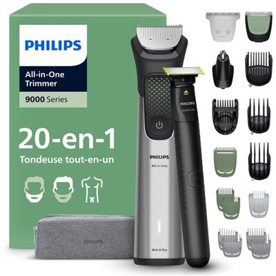 Philips Trimmer MG9558/15 Series 9000 Zwart Grijs Philips Trimmer MG9558/15 Series 9000 Zwart Grijs