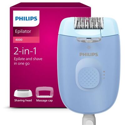 Philips Elektrische epilator BRE247/00 Blauw Philips Elektrische epilator BRE247/00 Blauw