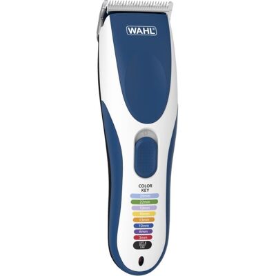 Wahl Draadloze Haartrimmer Color Pro 9649-016 Blauw en Wit Wahl Draadloze Haartrimmer Color Pro 9649-016 Blauw en Wit