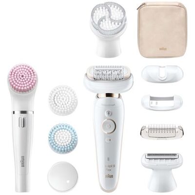 Braun Silk-épil 9 Flex 9100 elektrische epilator wit Braun Silk-épil 9 Flex 9100 elektrische epilator wit