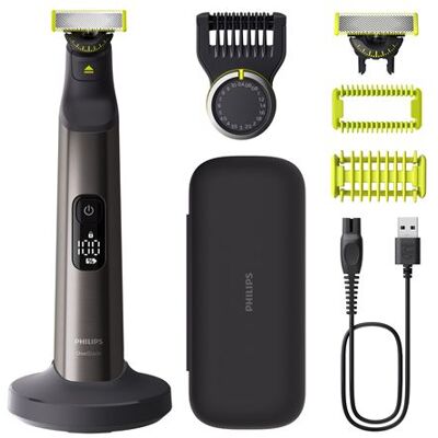 Philips Herentrimmer One Blade Pro 360 QP6652/61 Zwart & Grijs Philips Herentrimmer One Blade Pro 360 QP6652/61 Zwart & Grijs