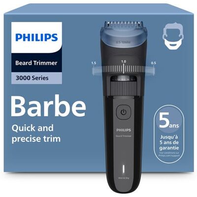Philips Baardtrimmer BT3620/15 Series 3000 Zwart Philips Baardtrimmer BT3620/15 Series 3000 Zwart