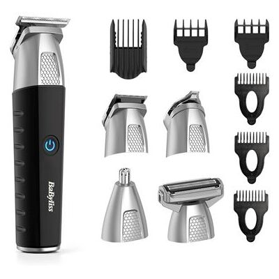Babyliss 11 in 1 Multifunctionele Tondeuse Lithium Power MT812E voor Mannen Zwart en Zilver Babyliss 11 in 1 Multifunctionele Tondeuse Lithium Power MT812E voor Mannen Zwart en Zilver