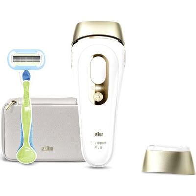 Braun IPL-Epilator Silk Expert Pro 5 PL5052 Wit/Goud Braun IPL-Epilator Silk Expert Pro 5 PL5052 Wit/Goud