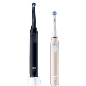 Oral B Oral-B Elektrische tandenborstels iO2 Duo Zwart en Roze Oral B Oral-B Elektrische tandenborstels iO2 Duo Zwart en Roze