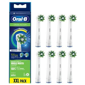 Oral B Oral-B CrossAction CleanMaximiser - Reserve-borstelkop - voor tandenborstel (pak van 8) - voor Pro 2000, 2500, 4000, 4500, 600, 650, 700, 7000 Oral B Oral-B CrossAction CleanMaximiser - Reserve-borstelkop - voor tandenborstel (pak van 8) - voor Pro 2000, 2500, 4000, 4500, 600, 650, 700, 7000
