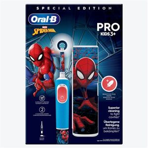 Oral B Oral-B Elektrische tandenborstel Pro Kids Spider-Man met reisetui Blauw Oral B Oral-B Elektrische tandenborstel Pro Kids Spider-Man met reisetui Blauw
